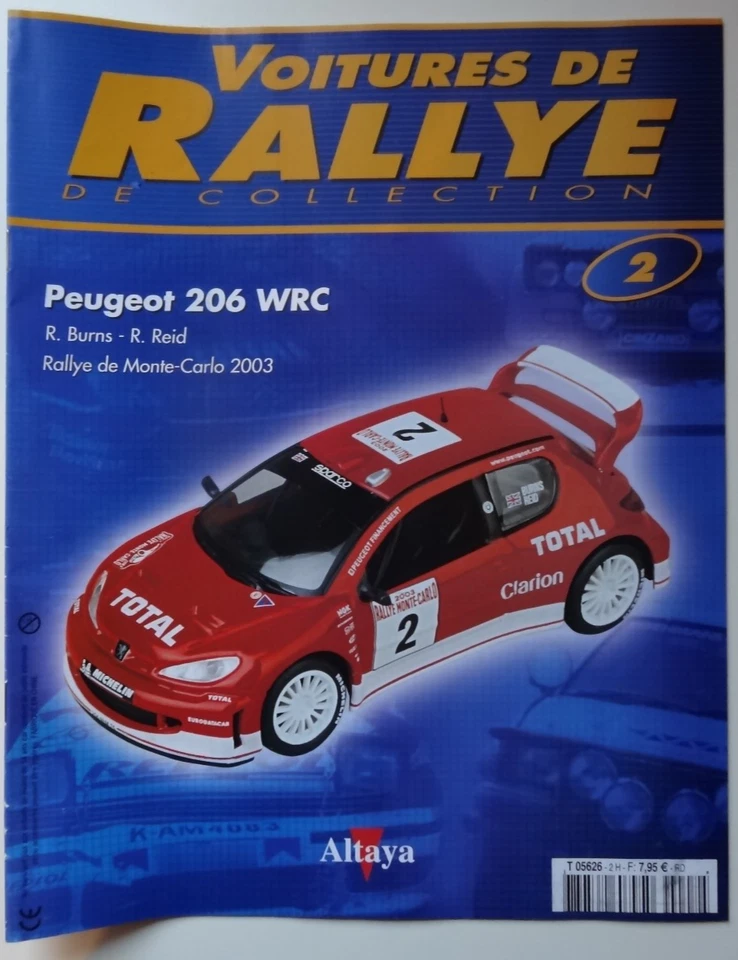Peugeot - 206 WRC - Rallye Monte-Carlo 2003 - Burns Richard, Reid Robert - 1/43 - Photo 4/4