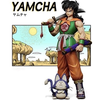 Yamcha Figur und Feder 33cm Dragon Ball DBZ Sammlung Anime Manga Geschenk