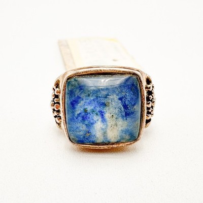 Barse Lapis Lazuli Sterling Silver Ring 925 Size 7.5 NWT