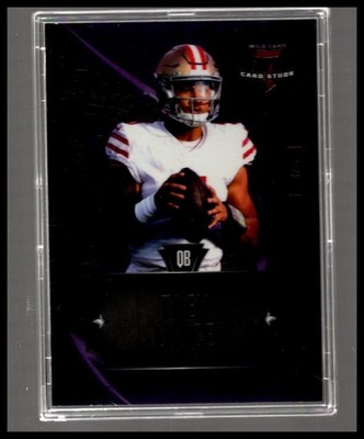 2023 Wild Card 7 Card Studs - Gold Spade Purple 3/6 #7CSL-59 Trey Lance