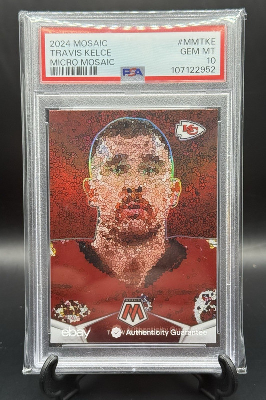 2024 Panini Micro Mosaic Travis Kelce #MMTKE SSP Case Hit PSA 10