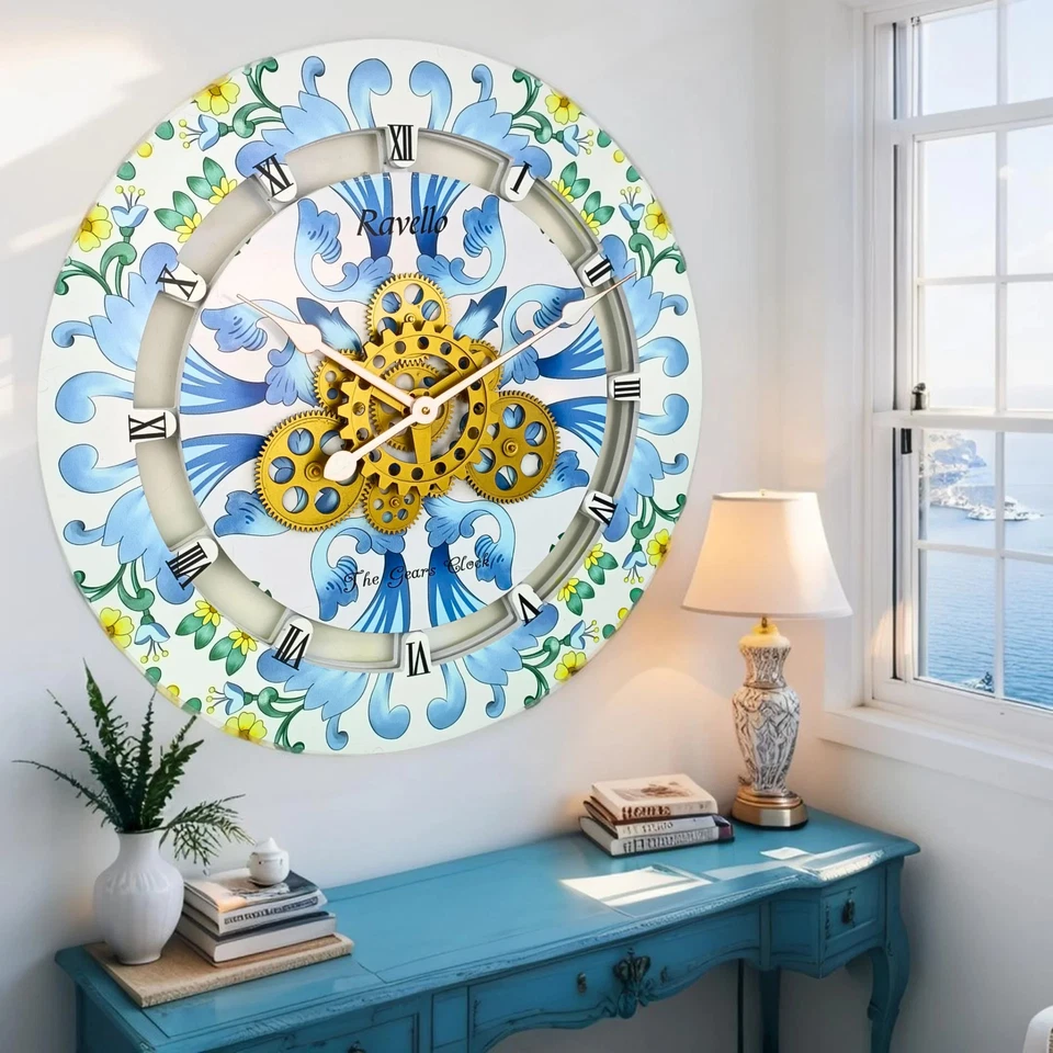 The Gears Clock ITALY LINE WALL CLOCK ROUND 36 INCH RAVELLO - Image 4 of 4