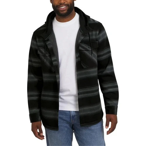 Quiksilver Men's Hooded Shirt Jacket M, Black New with Tags image 2