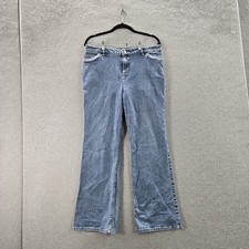 VINTAGE J Jill Women Jeans 12P Blue Denim Bootcut 28" Inseam