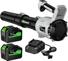 Leaf Blower Cordless,2 x 21V 7.8Ah Battery and Charger, with 650CFM Electric ...