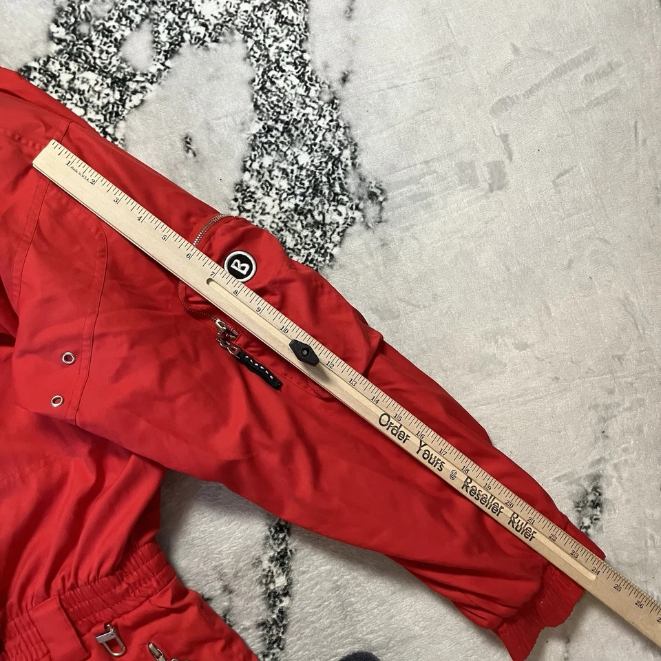 Vintage Ski Suit 90s Bogner Active Red Padding Size L42 LinedJumpsuit - Image 4 of 4