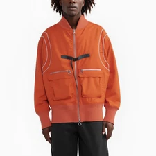 Konus Men's Oversize Bomber Jacket in Orange