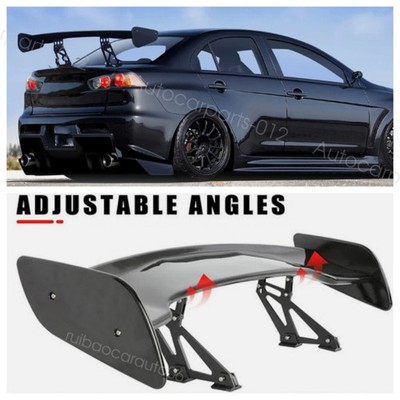 Rear Trunk GT Racing Spoiler Wing For Mitsubishi Lancer EVO X 46'' Gloss BLACK