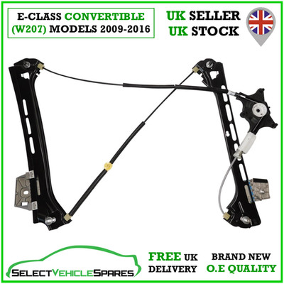 NEW MERCEDES E-CLASS CONVERTIBLE (W207) FRONT LEFT WINDOW REGULATOR 2009-2016