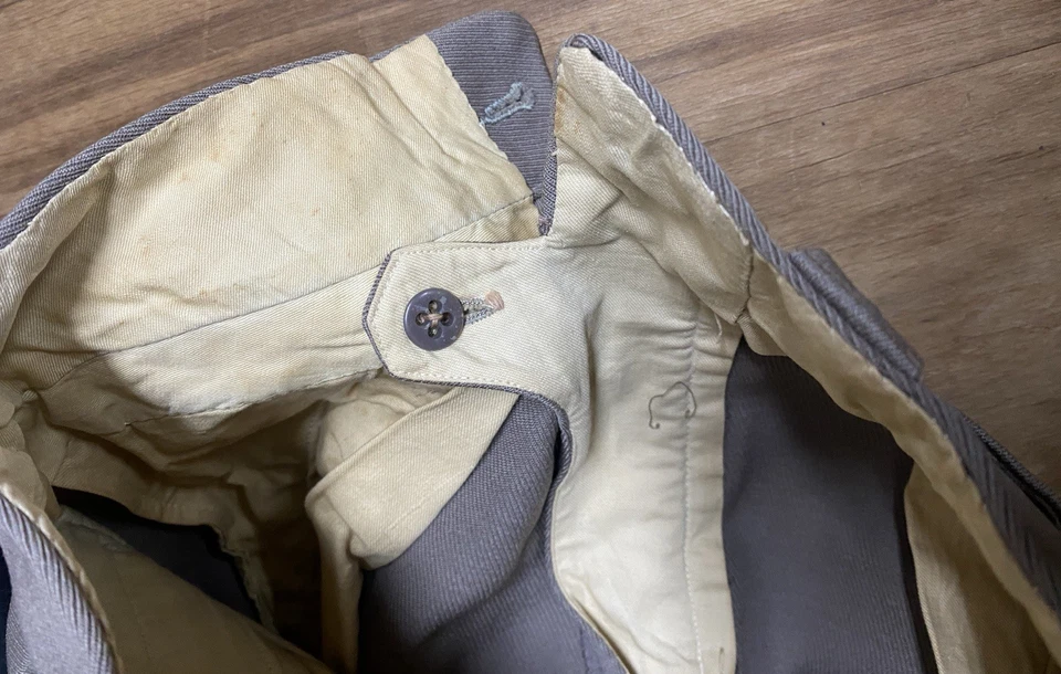 Vintage 40s 50s Conmar Zip GABARDINE Trousers ROCKABILLY Pants 26x28 - Image 4 of 4