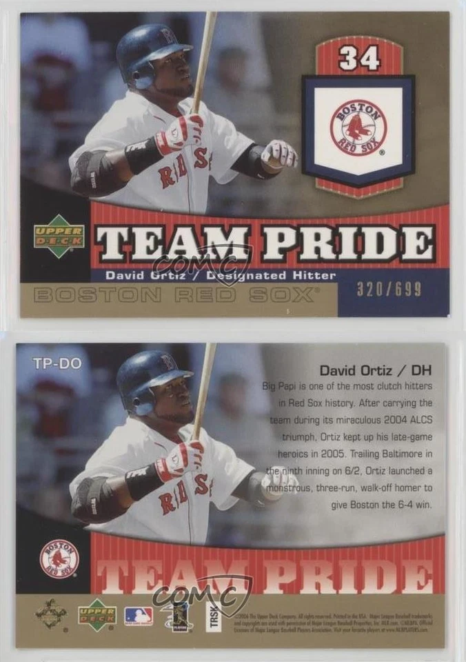 2006 Upper Deck Team Pride Gold 320/699 David Ortiz #TP-DO HOF 0aa - Image 3 of 3