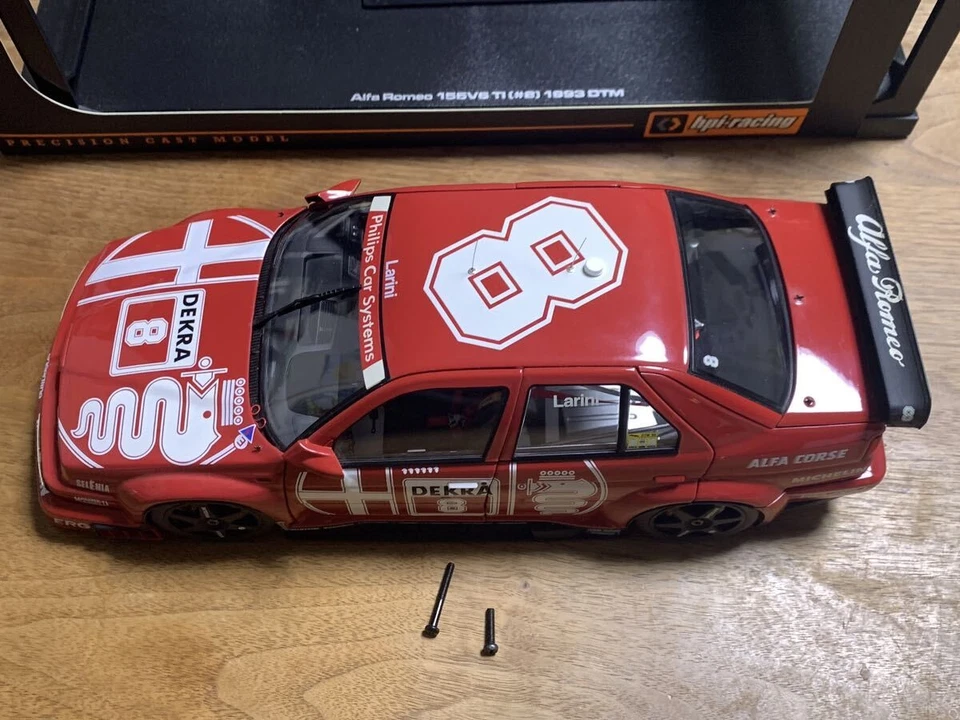 Excellent hpi-racing 1/18 Alfa Romeo 155V6 TI #8 1993 DTM Diecast Car Rare - Image 4 of 4