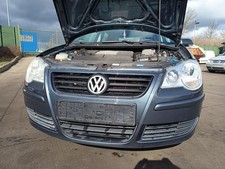 VW Polo 9N3 original Stoßstange Fänger vorn Front C7V Anthrazitblau Bj 2007