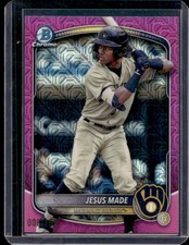 2025 Bowman Chrome Mega Box Jesus Made Prospects Pink Refractor #/199