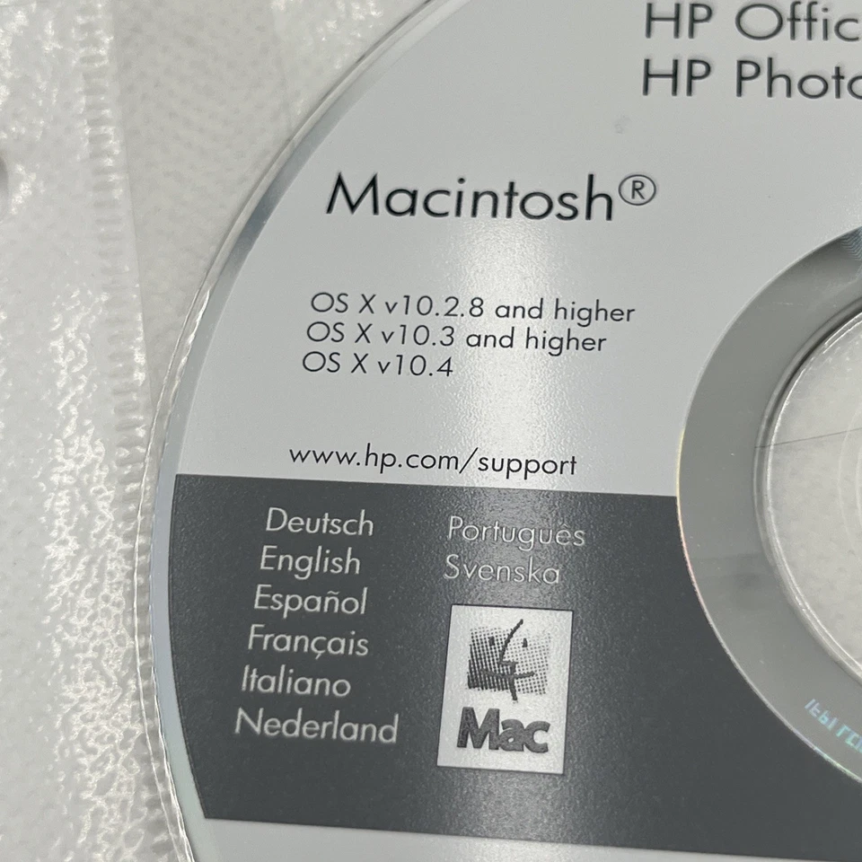 HP PSC 1400, 1500,1600 Series All In One Printer Driver Disc Mac OS Xv10.28-10.4 - Image 2 of 4