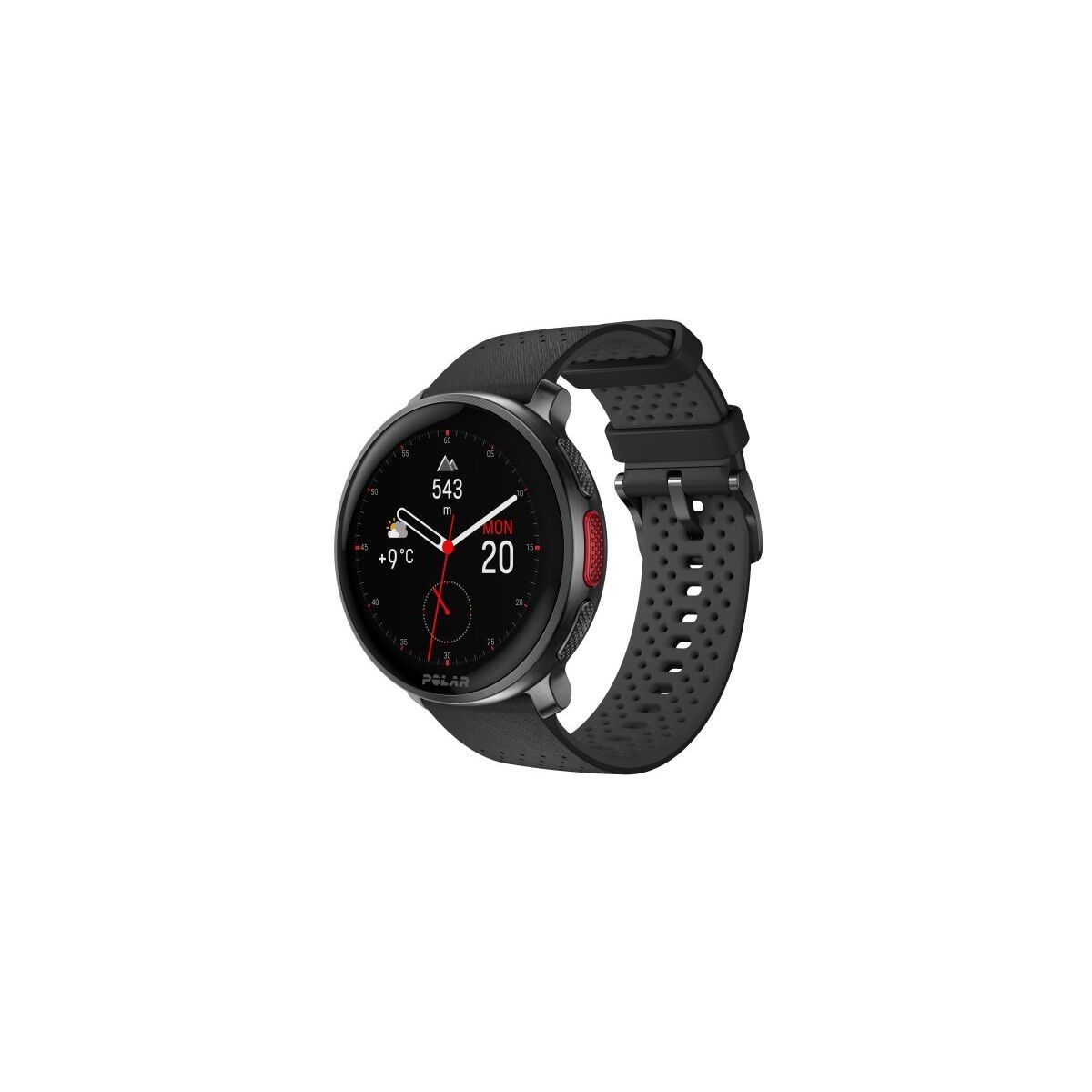 Montre Polar Vantage V3 noire pour progresser en course à pied et mieux récupérer