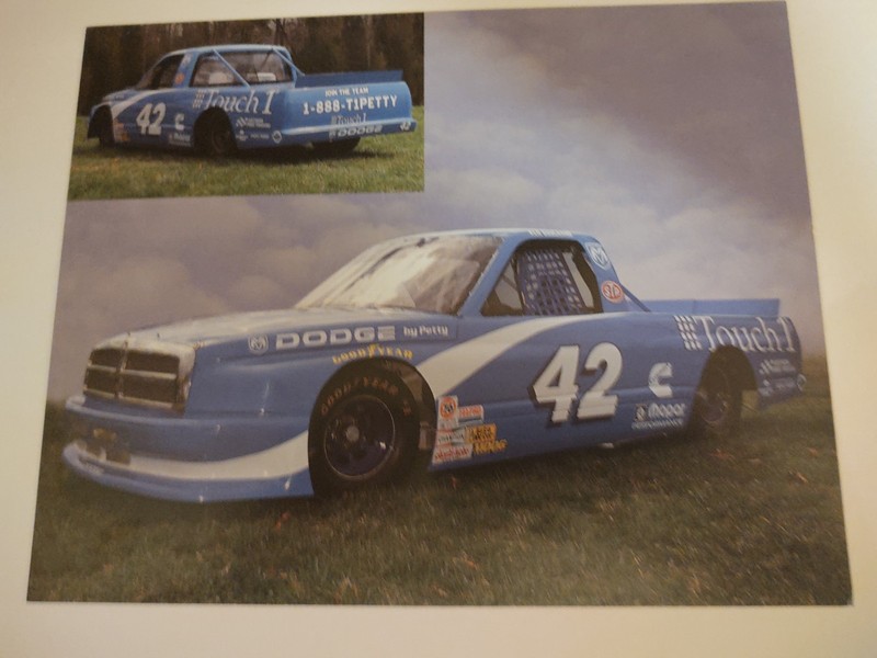 NASCAR Postcard Ken Bouchard #42 Touch 1 Dodge Petty Motorsports 1997