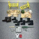 Vintage GI Joe Accessories 1964 Boots Helmets Military Equipment