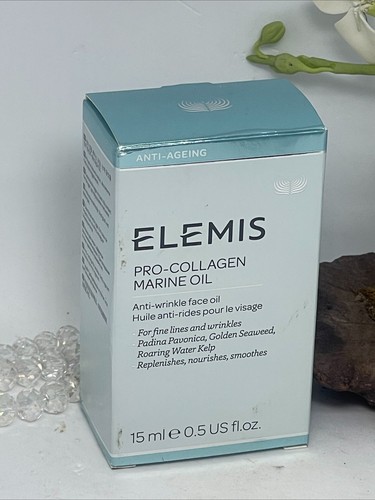 Elemis Pro Collagen Marine Oil olio viso antirughe - 0,5 fl oz - nuovo con scatola - Foto 4 di 4