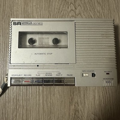 SR Cassette Recorder/Radio Model 56021670250 Sears Roebuck Battery Microphone