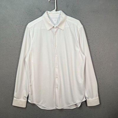 Ministry Of Supply Apollo White Long Sleeve Button-Down Shirt Standard Fit