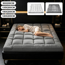 Hotel Quality Mattress Topper 10cm Deep Thick Single Double King Super All Sizes