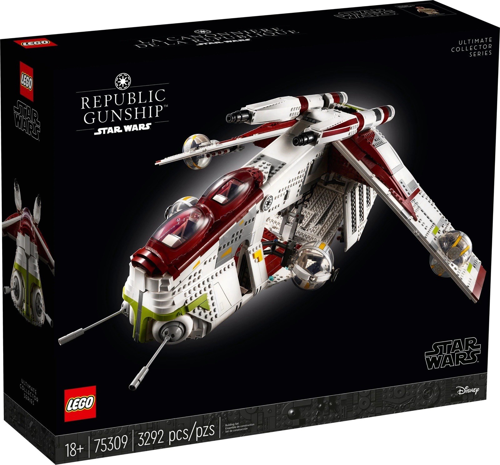 LEGO Star Wars UCS Republic Gunship 75309  W/ Minifigures Great Condition