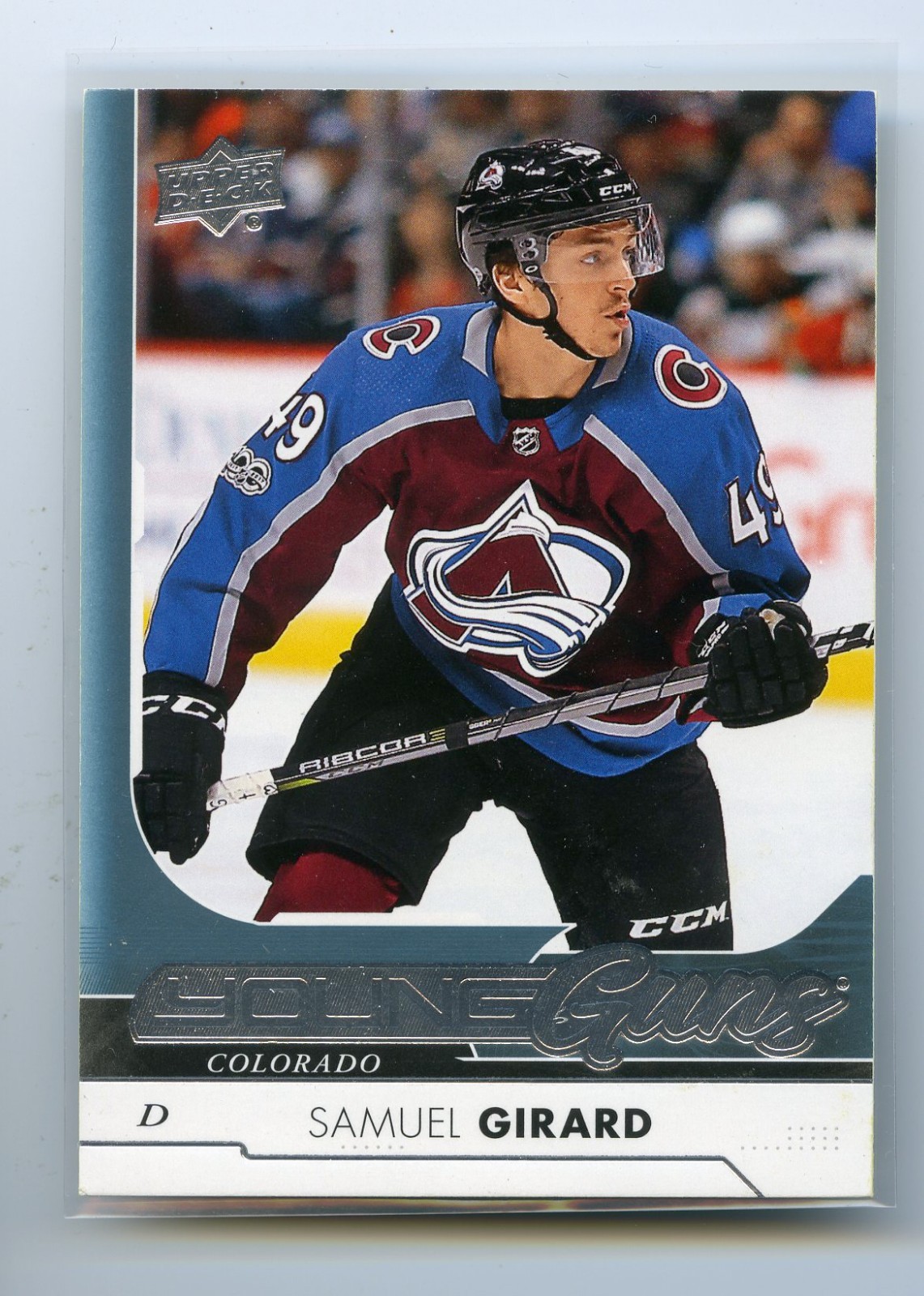 2017-18 Upper Deck #465 Samuel Girard YG RC Young Guns Rookie Colorado Avalanche