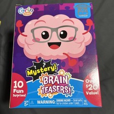 Grin Studios Mystery Brain Teasers Games Box - 10 Brain Teasing Surprises
