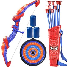 Kids Archery Toy Set with Target and Quiver, Bow and Arrow Game