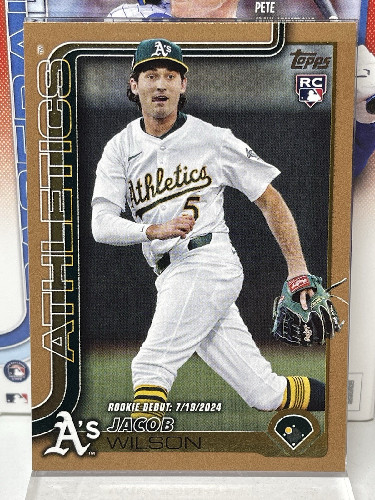 2025 TOPPS UPDATE - Jacob Wilson Rookie Debut #US180 - Gold /2025 - Athletics