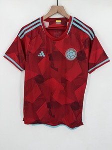Adidas Columbia Jersey Men’s Small Red 2022 Away Soccer Football Kit