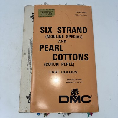 DMC Six Strand & Perle Cotton Color Card W 200A / 6th Edition