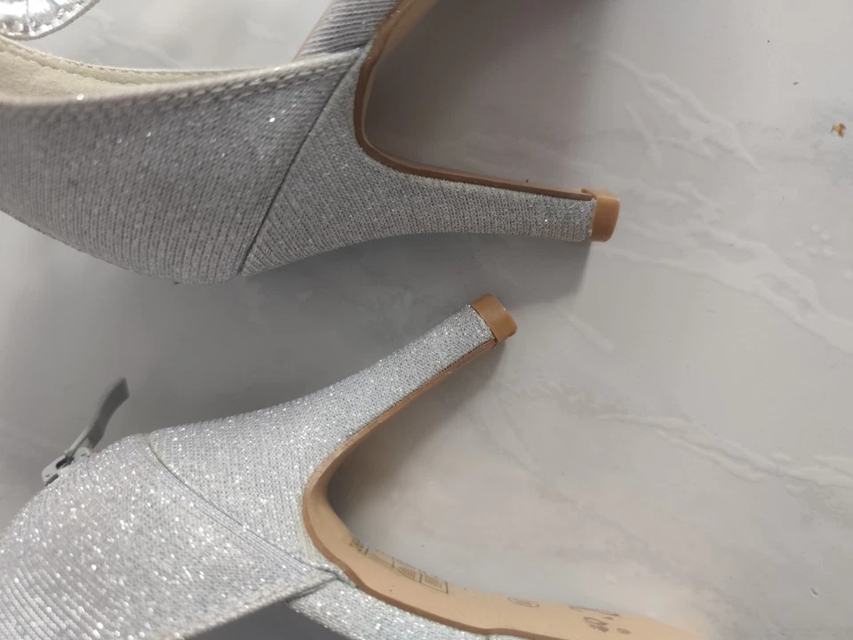 Tanzschuhe Damen Standard Latein Salsa Tanz Schuhe, 38, Absatz 9 cm - Bild 3 von 4