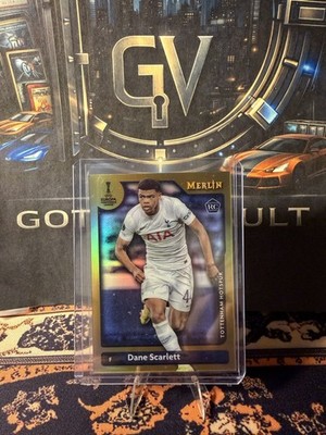 2021-22 Merlin UEFA Champions League #128 Dane Scarlett Gold Refractor #/50