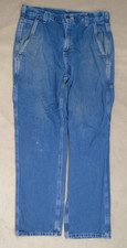Carhartt Men  s Blue Denim Jeans Loose Original Fit 100 Cotton 32x32 Carpenter