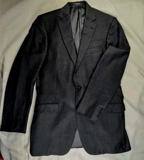 Hart Schaffner Marx Mens Size 42 XL Blaxer Sports Jacket Black Made In USA