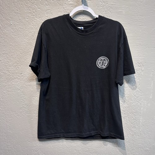 1980s Los Angeles County Dept Of Coroner Vintage Black Size Large Shirt - Picture 2 of 2