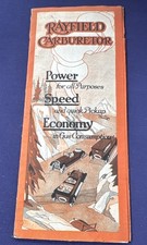 Vintage 1920 RAYFIELD CARBURETORS CHICAGO ADV...