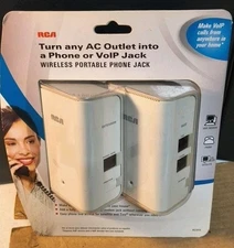 RCA Wireless Portable Phone Jack RC940 Turn AC Outlet into VoIP Jack NEW NIB