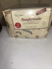 Fine Lines King Size Sheet Set 180 Thread Count Simplymade Waterbed/Conventional