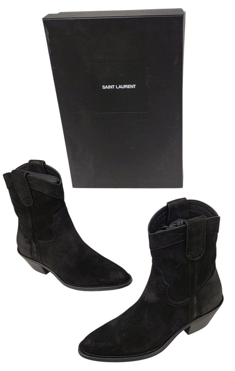SAINT LAURENT YSL Vitello Hallem Wax Womans EU SIZE: 37 US: 7