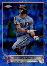 2022 Topps Chrome Sapphire Edition Rhys Hoskins #523 Philadelphia Phillies 26H
