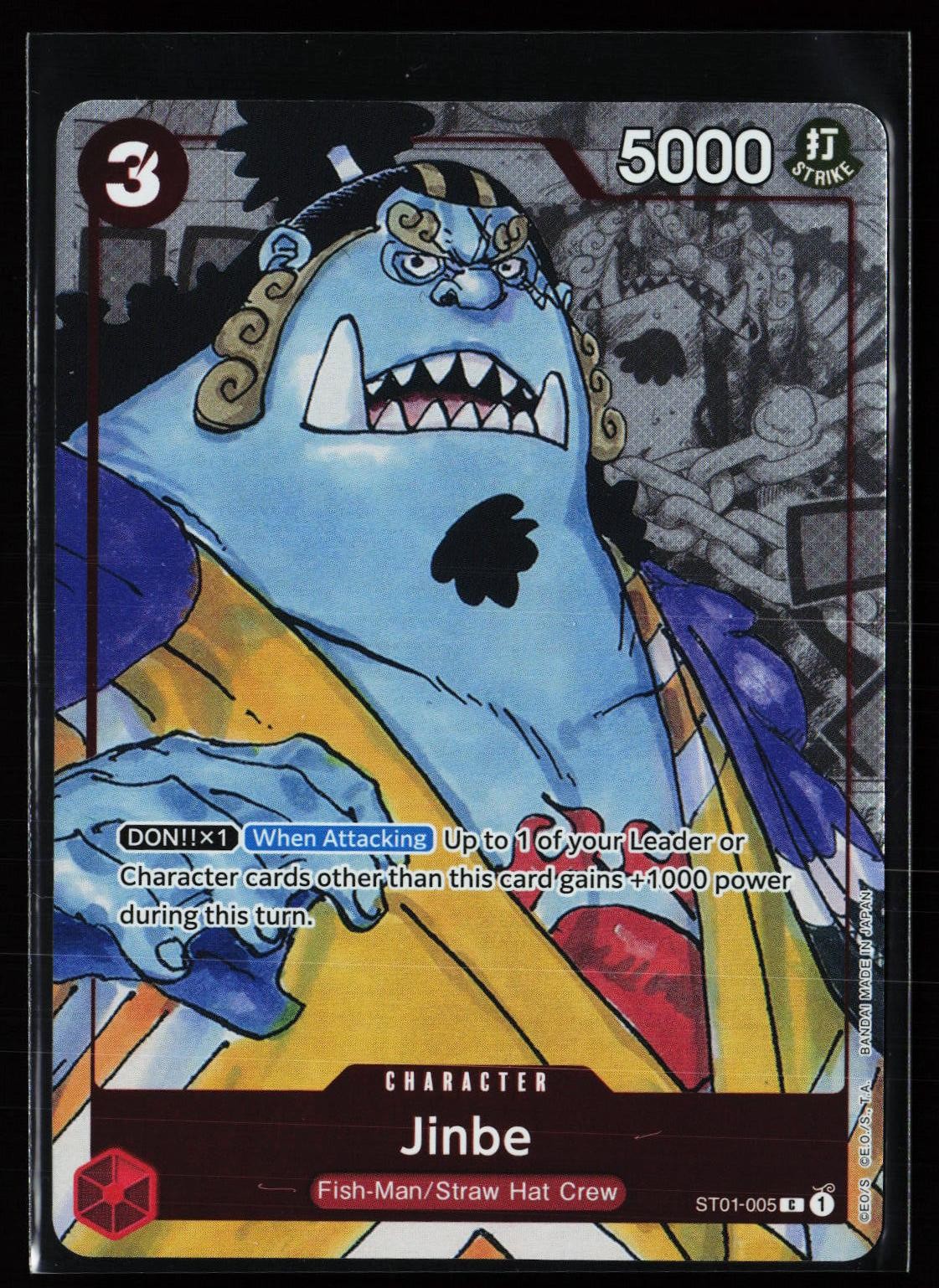 Jinbe (Alternate Art) ST01-005 Foil NM One Piece