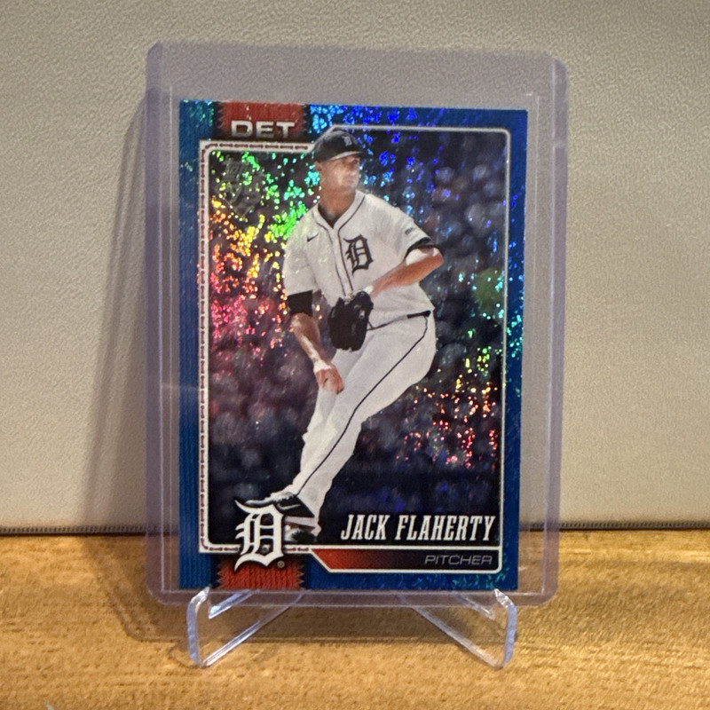 Topps 2024 Topps Jack Flaherty Detroit Tigers #658 Blue Foil 148/150