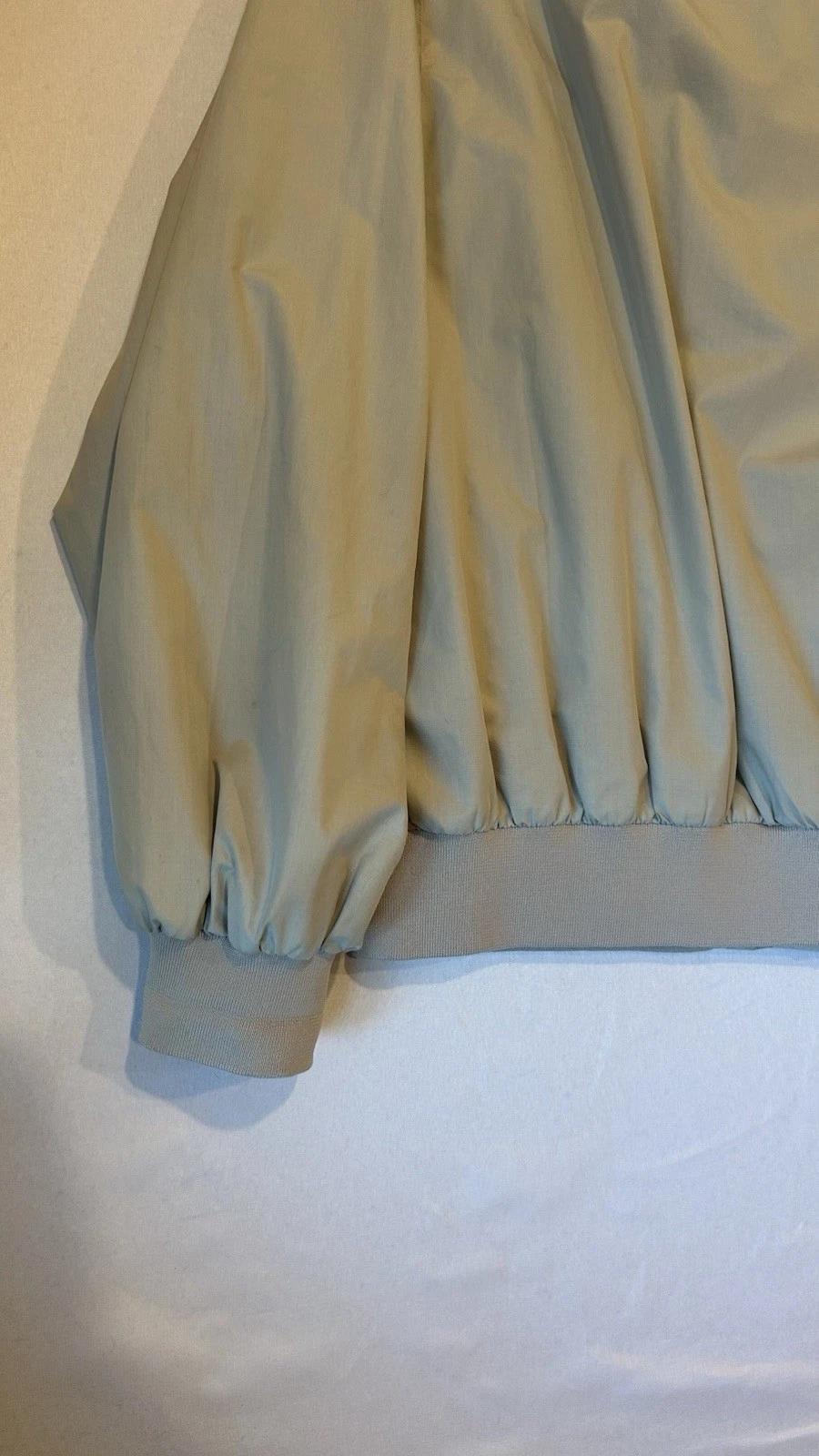 Vintage Members Only Jacket Tan Beige Mens Large Full Zip Epaulettes image 11