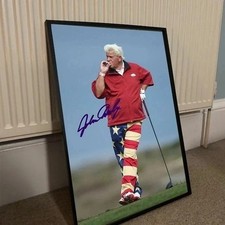 John Daly Golf Legend Retro Sports Illustration Wall Art Poster