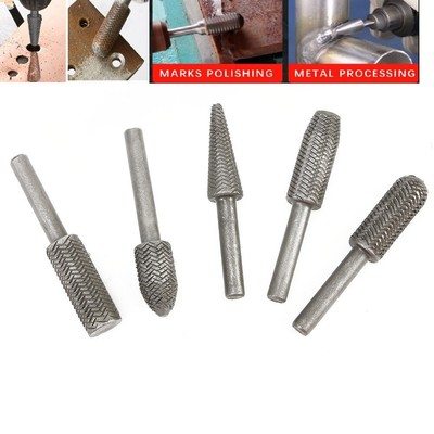 Efficient For Steel Milling with 5PCs Metal Cutter Drill Bits Rotary Bits Rasp