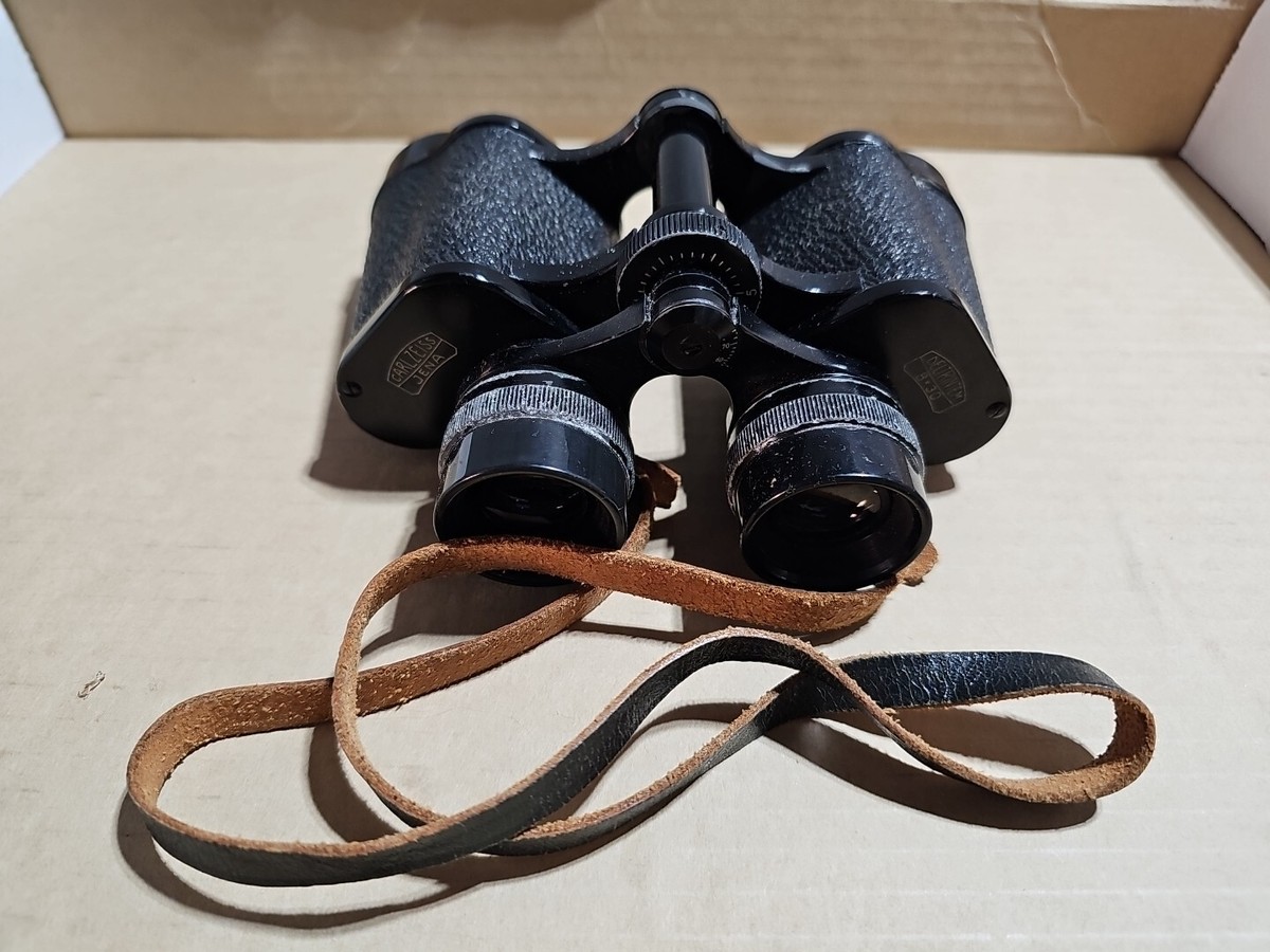 Vintage Carl Zeiss Jena Deltrintem 8 x 30 Binoculars with Vintage Carl Zeiss Jena Deltrintem 8 x 30 Binoculars with