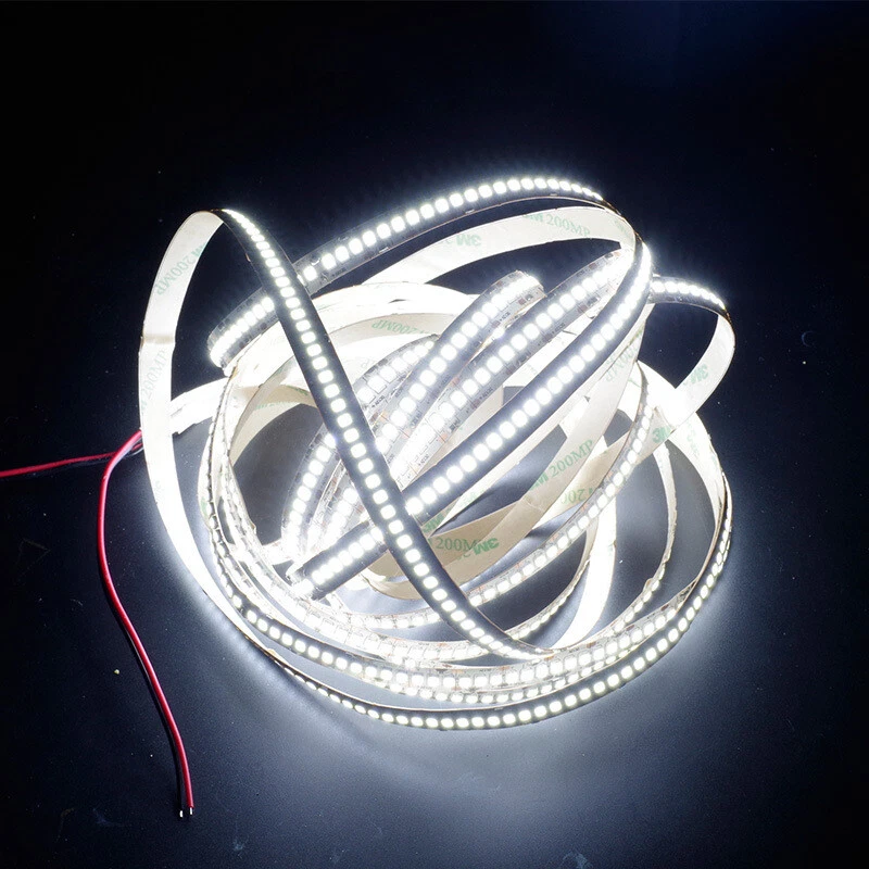 striscia led 1200led smd 2835 bobina 5m strip alta luminosità ip20 12v 240 led/m - Immagine 3 di 4